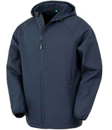 Result Recycled Three Layer Printable Hooded Soft Shell Jacket | Navy thumbnail 2