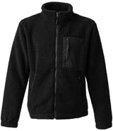 Ravine Unisex Full Zip Borg Fleece Jacket | Black thumbnail 5