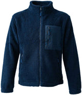 Ravine Unisex Full Zip Borg Fleece Jacket | Navy thumbnail 5