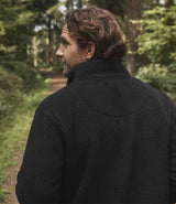 Ravine Unisex 1/4 Zip Borg Fleece | Black thumbnail 3
