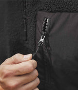 Ravine Unisex 1/4 Zip Borg Fleece | Black thumbnail 4