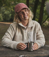 Ravine Unisex 1/4 Zip Borg Fleece | Natural thumbnail 3