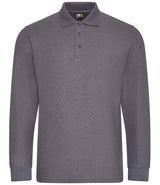 Pro RTX Pro Long Sleeve Piqué Polo Shirt | Solid Grey thumbnail 1