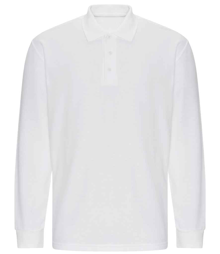 Pro RTX Pro Long Sleeve Piqué Polo Shirt | White