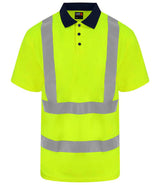 Pro RTX High Visibility Polo Shirt | Yellow/Navy thumbnail 3
