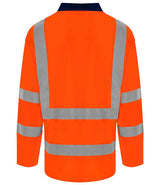 Pro RTX High Visibility Long Sleeve Polo Shirt | Orange/Navy thumbnail 2
