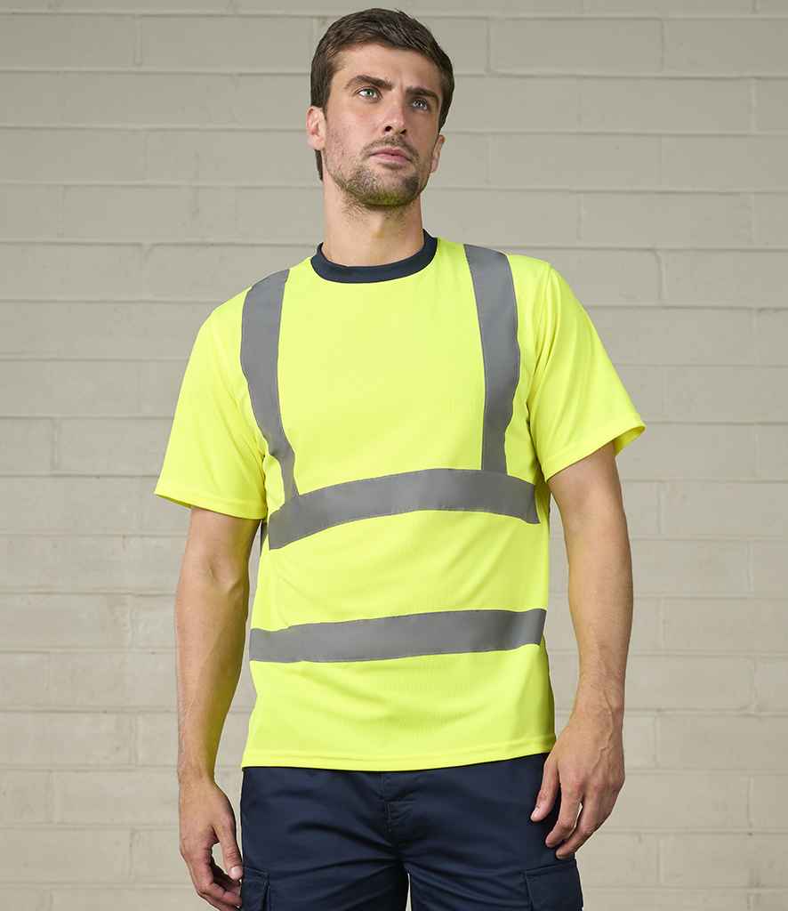 Pro RTX High Visibility T-Shirt | Yellow/Navy
