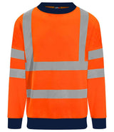 Pro RTX High Visibility Two Tone Sweatshirt | Orange/Navy thumbnail 1