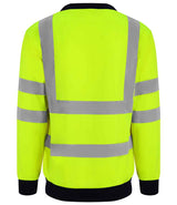 Pro RTX High Visibility Two Tone Sweatshirt | Yellow/Navy thumbnail 4