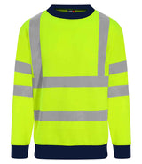 Pro RTX High Visibility Two Tone Sweatshirt | Yellow/Navy thumbnail 3