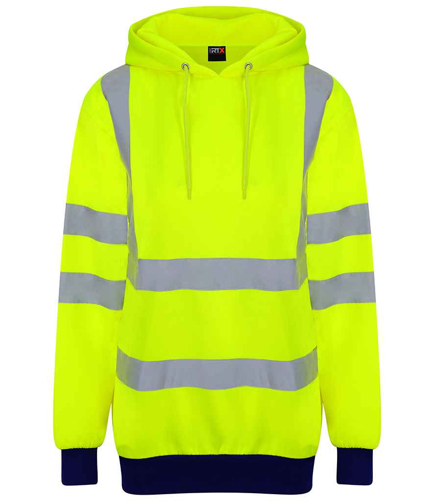 Pro RTX High Visibility Two Tone Hoodie | Yellow/Navy