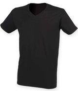 SF Clothing Feel Good Stretch V Neck T-Shirt | Black thumbnail 2