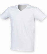 SF Clothing Feel Good Stretch V Neck T-Shirt | White thumbnail 1