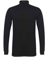 SF Clothing Feel Good Stretch Roll Neck Top | Black thumbnail 3