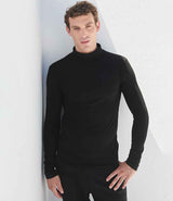 SF Clothing Feel Good Stretch Roll Neck Top | Black thumbnail 1