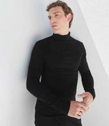 SF Clothing Feel Good Stretch Roll Neck Top | Black thumbnail 2