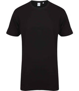 SF Clothing Longline Dipped Hem T-Shirt | Black thumbnail 1