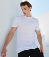 SF Clothing Longline Dipped Hem T-Shirt | White thumbnail 1