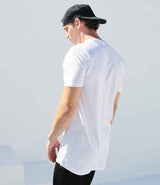 SF Clothing Longline Dipped Hem T-Shirt | White thumbnail 2