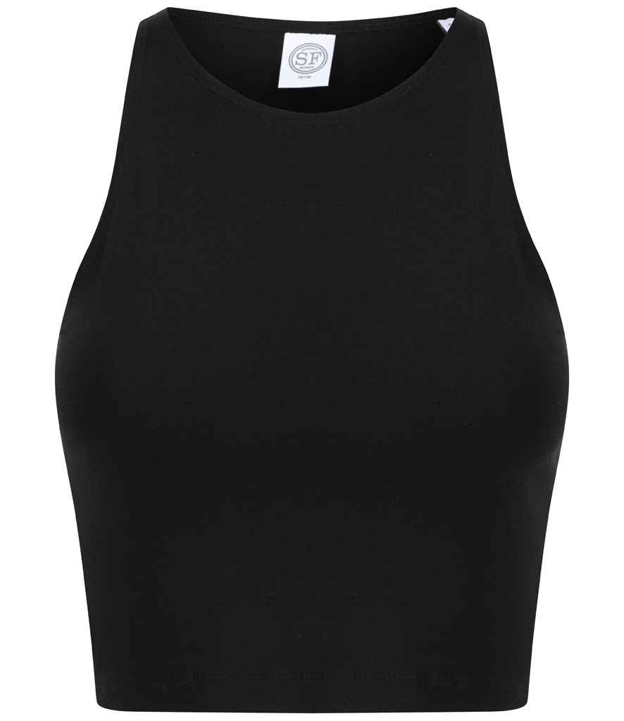 SF Clothing Ladies Cropped Top | Black