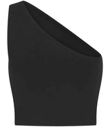 SF Clothing Ladies One Shoulder Top | Black thumbnail 3