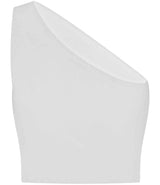 SF Clothing Ladies One Shoulder Top | White thumbnail 4
