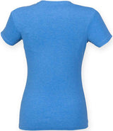SF Clothing Ladies Feel Good Stretch T-Shirt | Heather Blue thumbnail 2