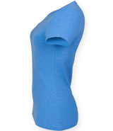 SF Clothing Ladies Feel Good Stretch T-Shirt | Heather Blue thumbnail 3