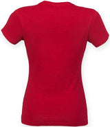 SF Clothing Ladies Feel Good Stretch T-Shirt | Heather Red thumbnail 2
