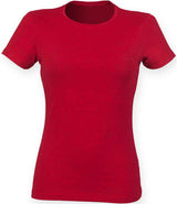 SF Clothing Ladies Feel Good Stretch T-Shirt | Heather Red thumbnail 1