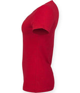 SF Clothing Ladies Feel Good Stretch T-Shirt | Heather Red thumbnail 3