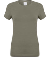SF Clothing Ladies Feel Good Stretch T-Shirt | Khaki thumbnail 1