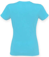 SF Clothing Ladies Feel Good Stretch T-Shirt | Surf Blue thumbnail 2