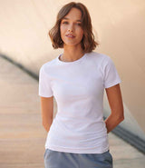 SF Clothing Ladies Feel Good Stretch T-Shirt | White thumbnail 1