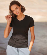 SF Clothing Ladies Feel Good Stretch V Neck T-Shirt | Black thumbnail 2