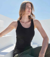 SF Clothing Ladies Feel Good Stretch Vest | Black thumbnail 1