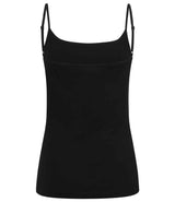 SF Clothing Ladies Feel Good Stretch Spaghetti Vest | Black thumbnail 3