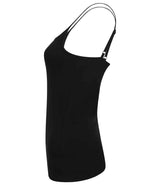 SF Clothing Ladies Feel Good Stretch Spaghetti Vest | Black thumbnail 4