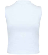SF Clothing Ladies High Neck Crop Vest | White thumbnail 3