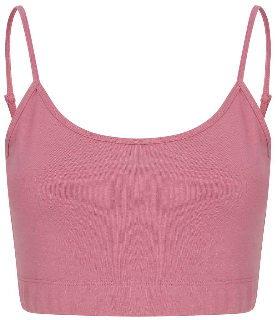 SF Clothing Ladies Sustainable Fashion Cropped Cami Vest Top | Dusky Pink