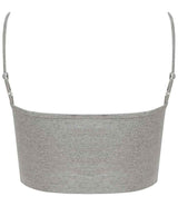 SF Clothing Ladies Sustainable Fashion Cropped Cami Vest Top | Heather Grey thumbnail 2