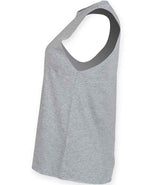 SF Clothing Ladies High Neck Vest | Heather Grey thumbnail 3