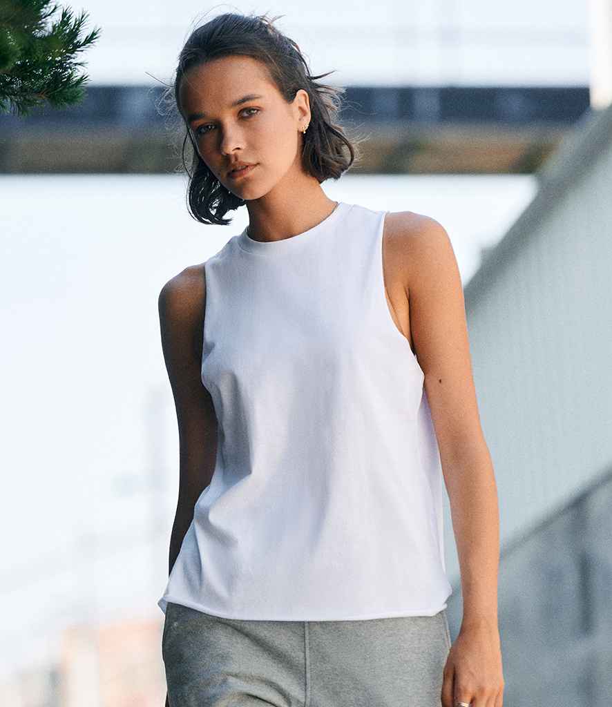 SF Clothing Ladies High Neck Vest | White