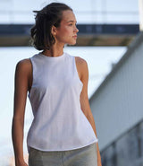 SF Clothing Ladies High Neck Vest | White thumbnail 2