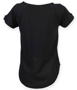 SF Clothing Ladies Drop Tail T-Shirt | Black thumbnail 3
