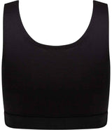 SF Clothing Ladies Fashion Crop Top | Black/Black thumbnail 2
