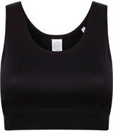 SF Clothing Ladies Fashion Crop Top | Black/Black thumbnail 1