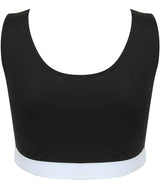 SF Clothing Ladies Fashion Crop Top | Black/White thumbnail 4