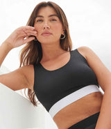 SF Clothing Ladies Fashion Crop Top | Black/White thumbnail 1