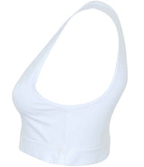 SF Clothing Ladies Fashion Crop Top | White/White thumbnail 3